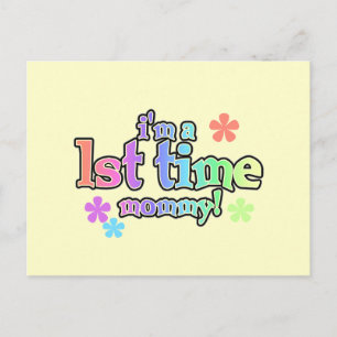 1st Time Mummy-Rainbow T-shirts and Gifts Postcard