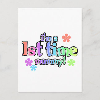 1st Time Mummy-Rainbow T-shirts and Gifts Postcard
