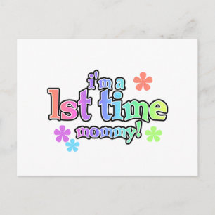 1st Time Mummy-Rainbow T-shirts and Gifts Postcard