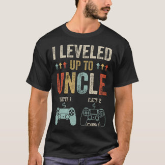 1st Time Uncle New First Fathers Day Gaming Uncle T-Shirt