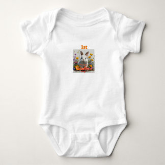 1st valentiecute and cuddly baby bunny bodysuit