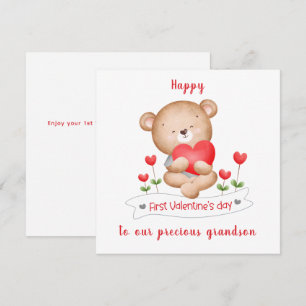 1st Valentine's day boy Valentine's day Card