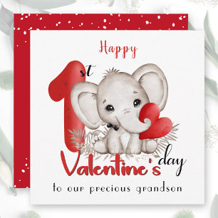 1st Valentine's day boy Valentine's day Card