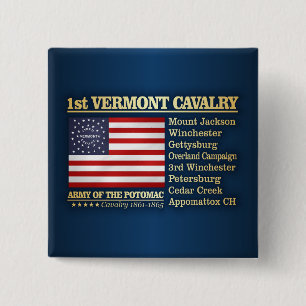 1st Vermont Cavalry (BH) 15 Cm Square Badge