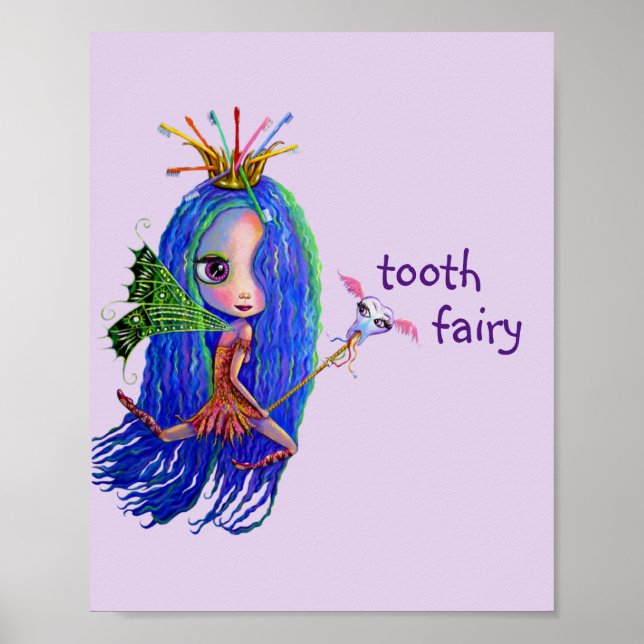 1st Visit From The Tooth Fairy Cute Big Eye Doll Poster (Front)