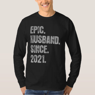 1st Wedding Aniversary For Him Epic Husband Since  T-Shirt