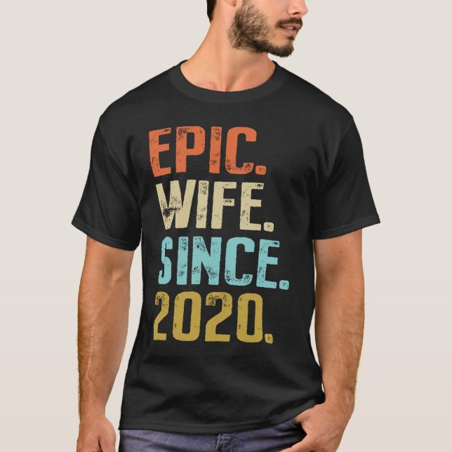 1st Wedding Anniversary For Her Best Epic Wife Sin T-Shirt (Front)