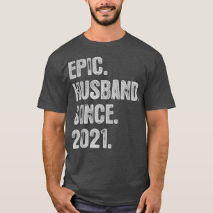 1st Wedding Anniversary For Him Epic Husband Since T-Shirt