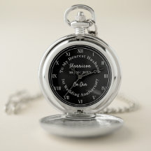 1st Wedding Anniversary Husband Gift Pocket Watch
