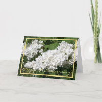 1st Wedding Anniversary Wishes White Lilac Elegant