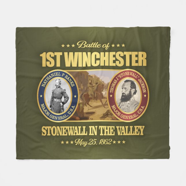 1st Winchester (FH2) Fleece Blanket (Front (Horizontal))