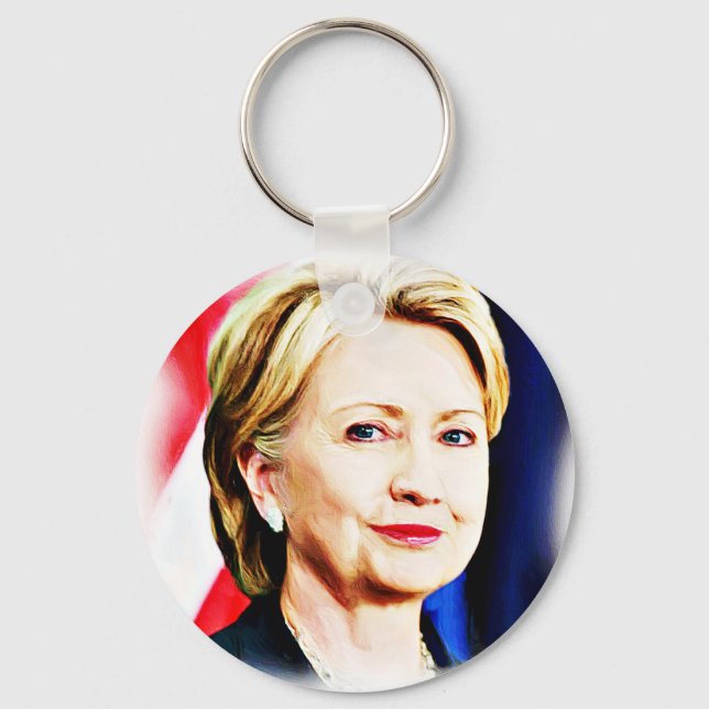 1st Woman President Hillary Clinton 2016_ Key Ring (Front)