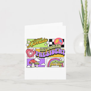 1st Woman President Kamala Harris Preppy Aesthetic Card