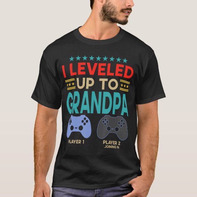 1stime Grandpa New First Matching Family Gaming Pa T-Shirt (Front)