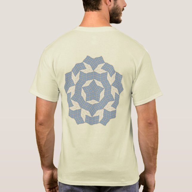 2種類の凹五角形の5回回転対称テセレーション(Ver.Theta=110) T-Shirt (Back)