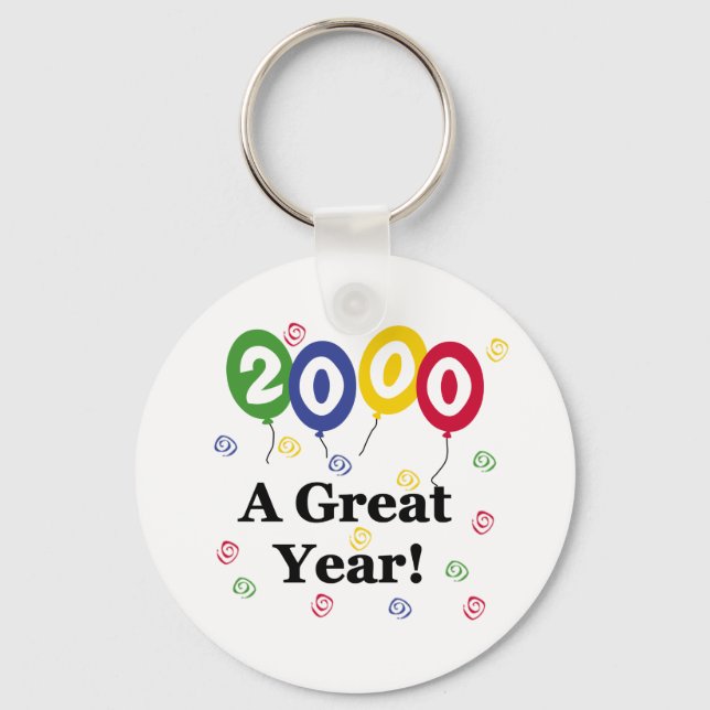 2000 A Great Year Birthday Key Ring (Front)