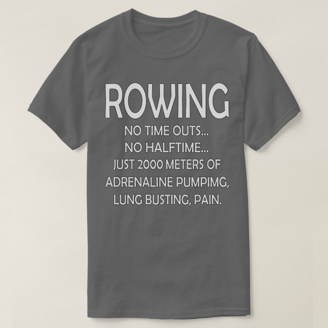 2000 Metre Rowing T-Shirt (Design Front)