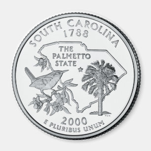 2000 South Carolina State Quarter magnet