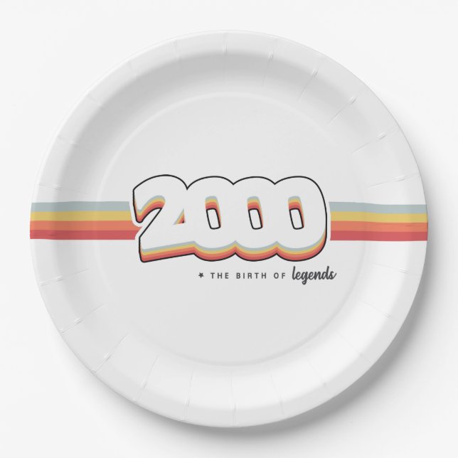 2000 The birth of legends Paper Plate (Front)