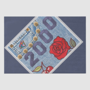 2000 Vintage Poster Birthday or Reunion  Tissue Paper