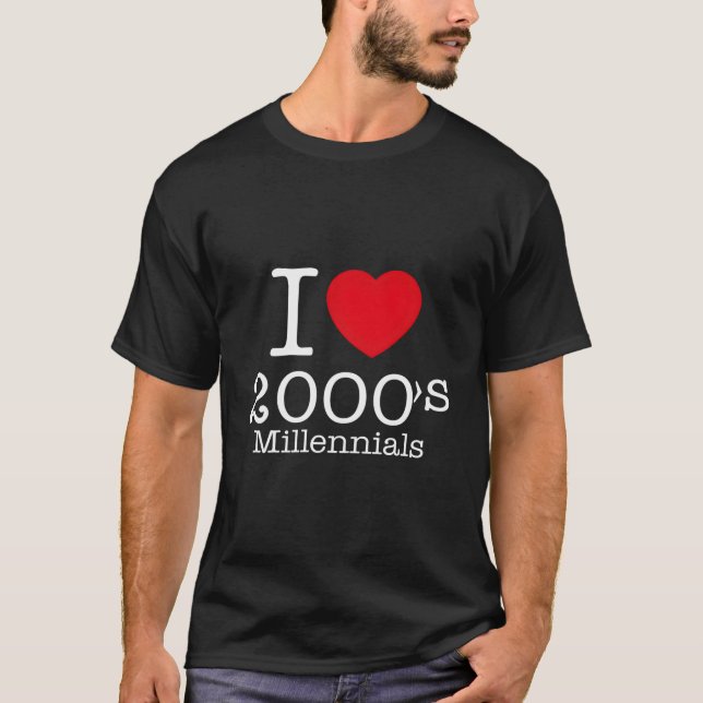 2000'S Millennials Generation Are Here Illustratio T-Shirt (Front)