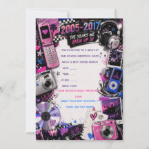 2000s Nostalgia Party Invitation