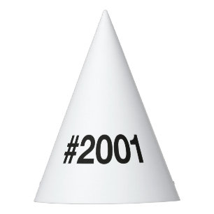 2001 Hashtag 24 Birthday Anniversary Party Hat