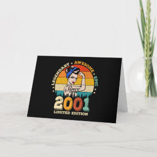 2001 Limited Edition Empowered Woman Birthday Gift Card