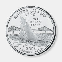 2001 Rhode Island State Quarter magnet