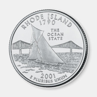 2001 Rhode Island State Quarter magnet