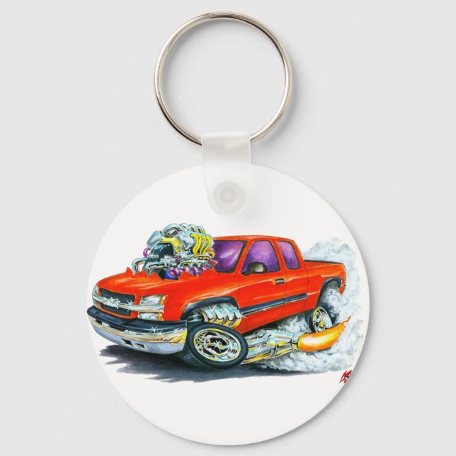 2003-06 Silverado Red Truck Key Ring (Front)