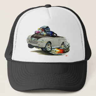 2003-06 SSR Silver-Black Convertible Trucker Hat