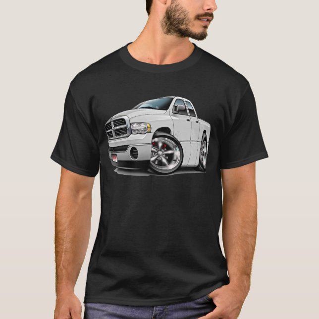 2003-08 Ram Quad White Truck T-Shirt (Front)