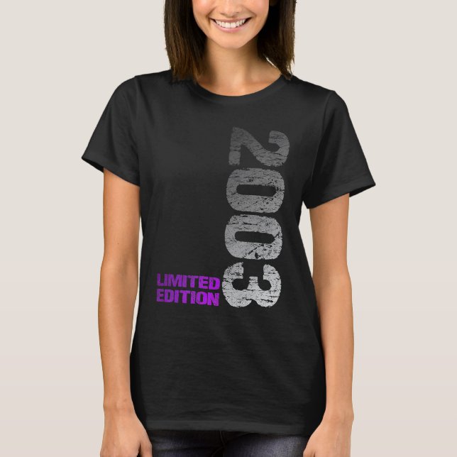 2003 20th Birthday born 2003 T-Shirt (Front)