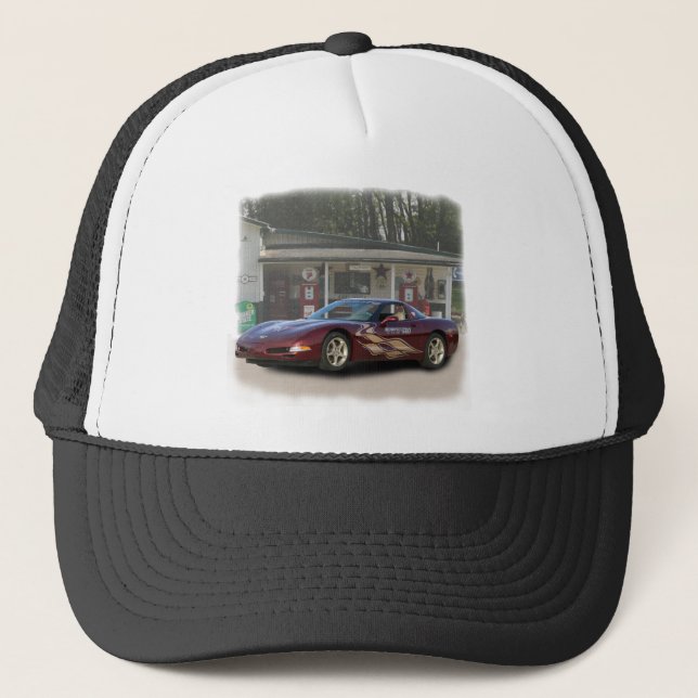 2003 50th Anniversary Chevy Corvette Pace Car Trucker Hat (Front)