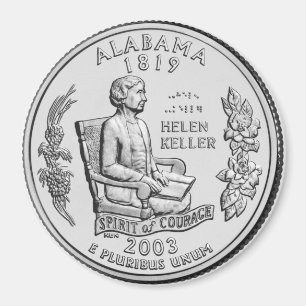 2003 Alabama State Quarter magnet
