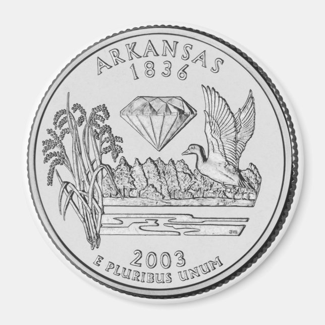 2003 Arkansas State Quarter magnet (Front)