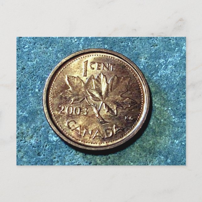 2003 Canadian Penny (Front) Postcard (Front)