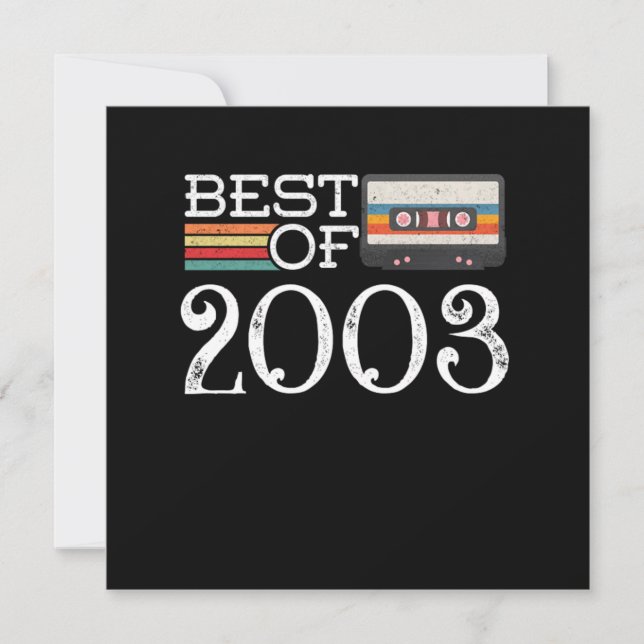 2003 Vintage 17 th Birthday Anniversary Gift Invitation (Front)