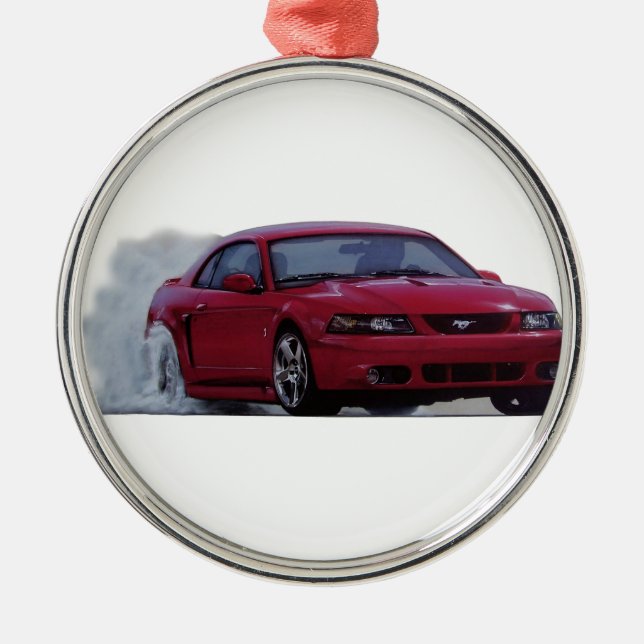 2004 Mustang Cobra Burnout Metal Tree Decoration (Front)