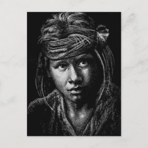 2004 Scratch Board Community College Art Class Pos Postcard