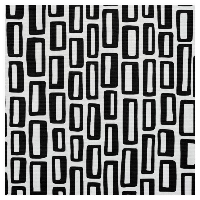 200515 - Black on White Fabric (Swatch)