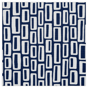 200515 - White on Dark Blue 001744 Fabric