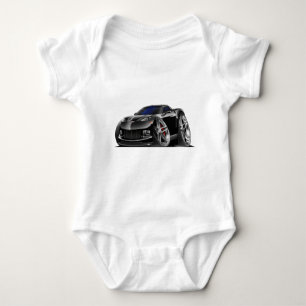 2005-09 Corvette Black Car Baby Bodysuit