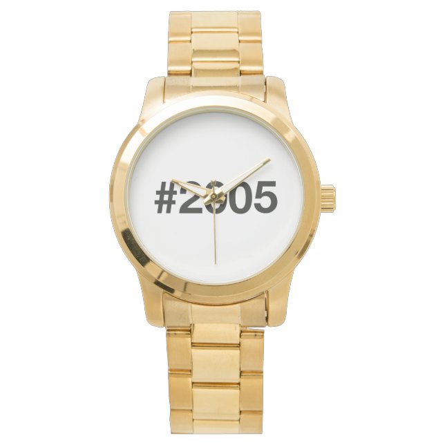 2005 Hashtag 20 Birthday Anniversary Watch (Front)