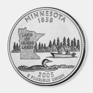 2005 Minnesota State Quarter magnet