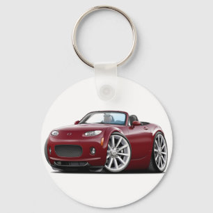 2006-08 Miata Maroon Car Key Ring