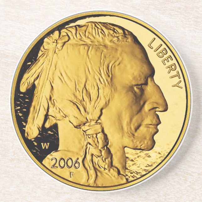 2006 American Buffalo Proof Gold Bullion Coin Coaster (Front)
