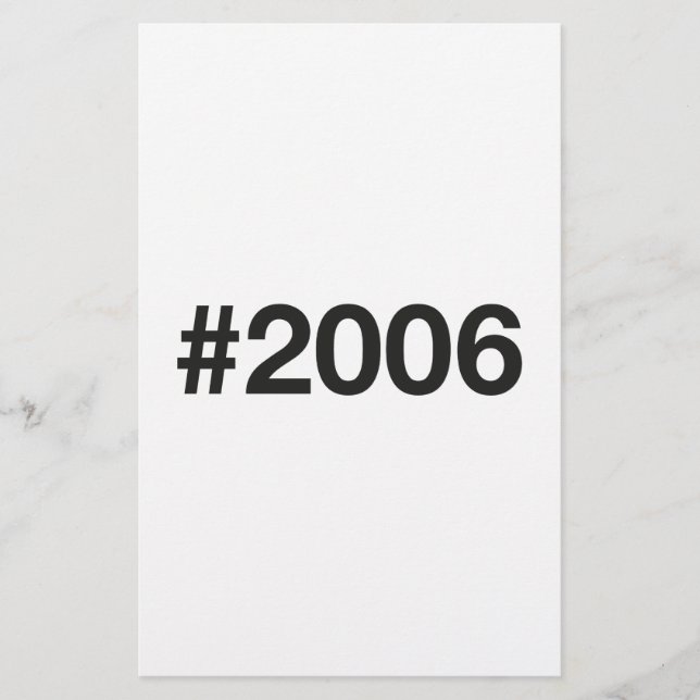 2006 Hashtag 20th birthday 20 years Flyer (Front)
