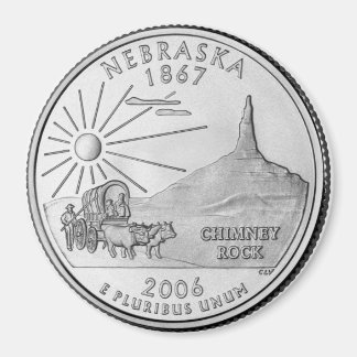 2006 Nebraska State Quarter magnet
